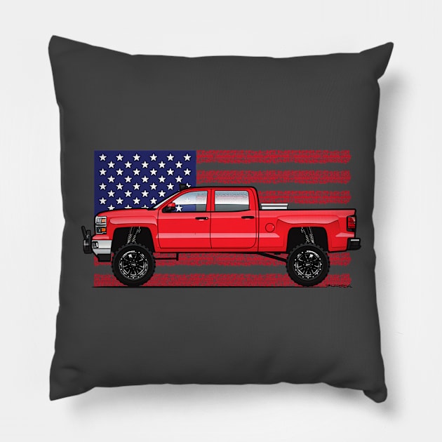 Red Off-Road 2014-2015 Pillow by JRCustoms44