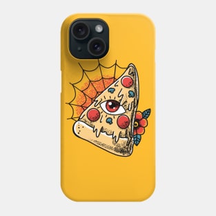 Pizza Monster Tattoo Graphic Phone Case