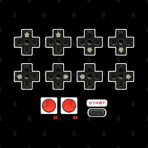 Contra Konami Code Cheat 30 Lives Retro Gamer by Seaside Designs