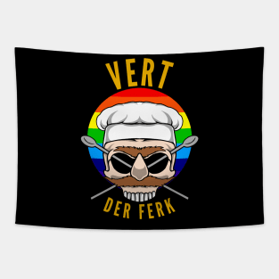 vert der frek skull Tapestry