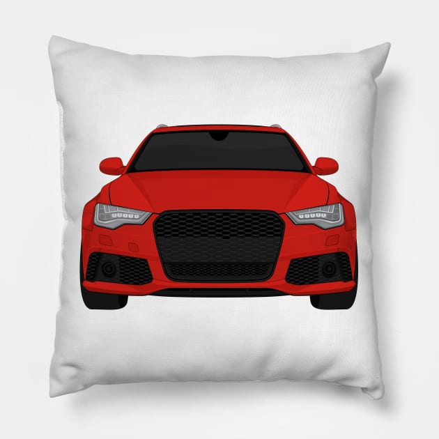 rs6 red Pillow by VENZ0LIC