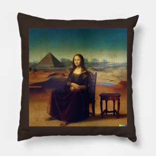 Mona Lisa Full Size Painting Pillow