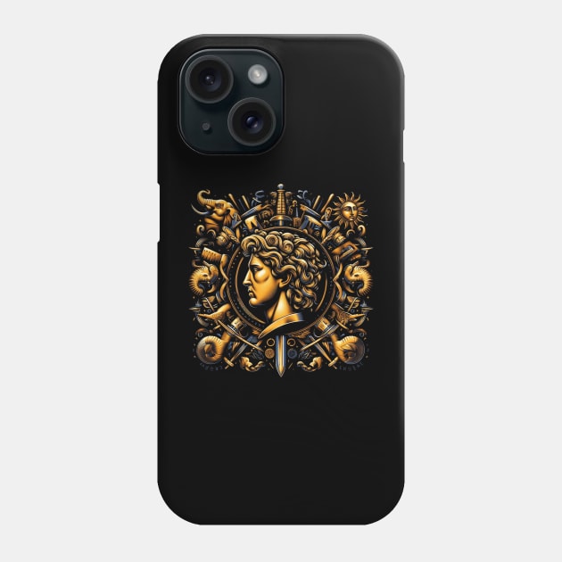 Alexander the Great Sketch: Legendary Conqueror's Tribute Phone Case by BattlegroundGuide.com