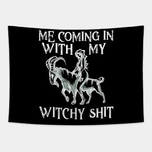 Wicca Pagan Witch Wiccan Goat Witchcraft Goth Witchy Gothic Tapestry