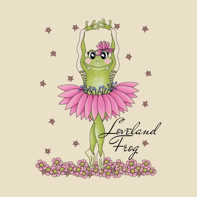 Loveland Frog - cute Cryptid ballerina by TJWArtisticCreations