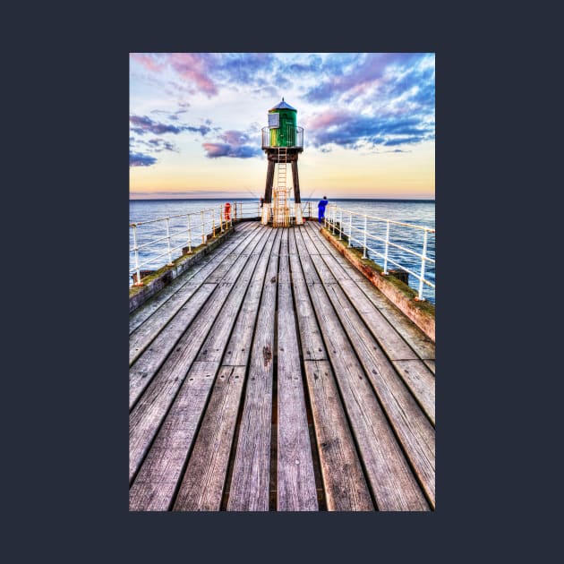 Fishing Off Whitby Pier, Yorkshire, UK by tommysphotos