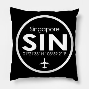 SIN, Singapore Changi Airport Pillow