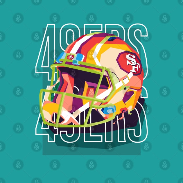 49ers football by cool pop art house