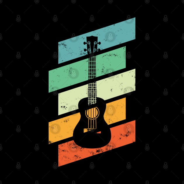 Vintage Style Ukulele Retro Colors by nightsworthy