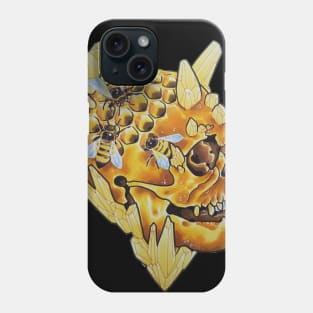 Yellow Crystal Skull Phone Case