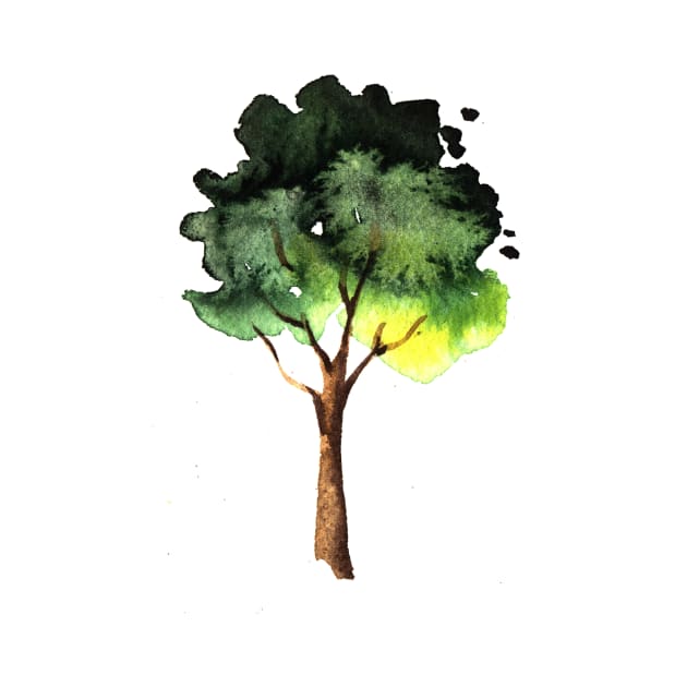 Watercolor tree by AnnaY 