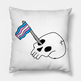 Trans skelly Pillow