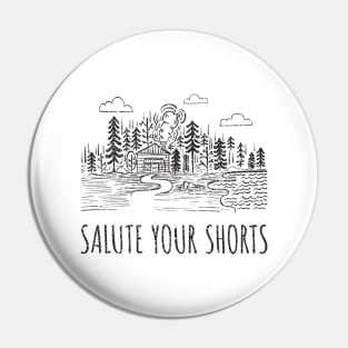 Salute Your Shorts - Camp Illustration Pin