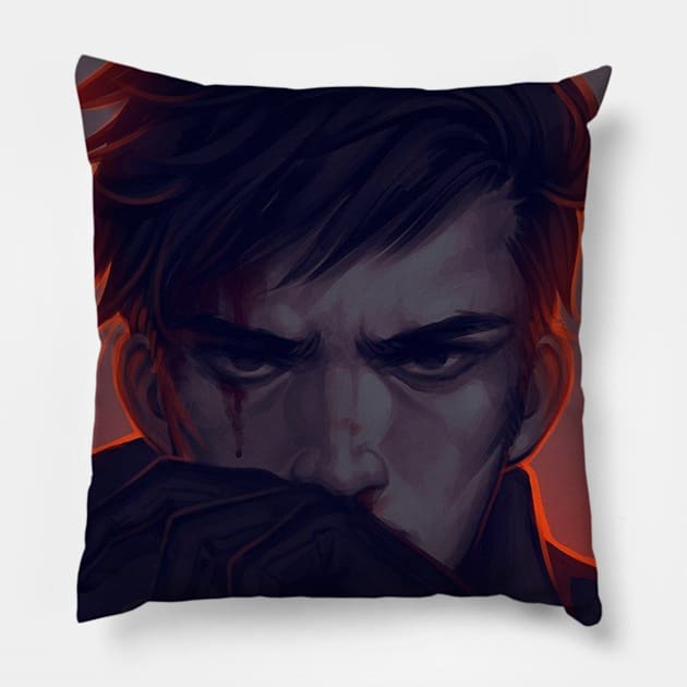 Overwatch | Young soldier 76 Pillow by DenisAkulov