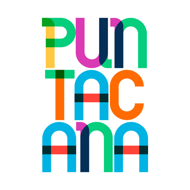 Punta Cana Dominican Republic Pop Art Letters by Hashtagified