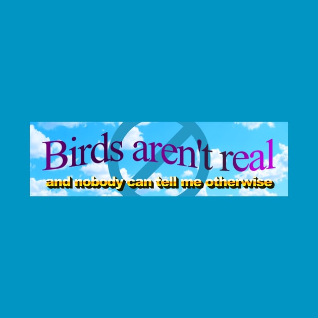 Birds aren't real (And nobody can convince me otherwise) by Big Tees