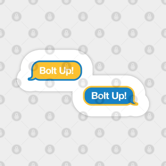 Bolt Up Text Message Magnet by Rad Love