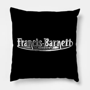 Francis Barnett classic motorbike logo emblem Pillow