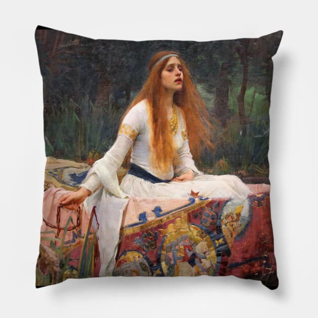 The Lady of Shalott Detail Pillow by NeilGlover