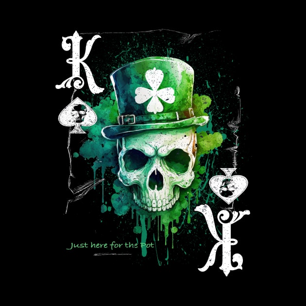 Patricks Day Poker Apparel Lucky Green Skull by printjobz