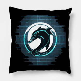 Dolphin Punk Pillow