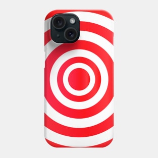 Target. Purpose. Red and white circles. Phone Case