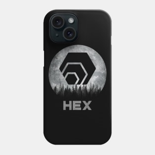 Vintage HEX Coin To The Moon HEX Crypto Token Cryptocurrency Blockchain Wallet Birthday Gift For Men Women Kids Phone Case