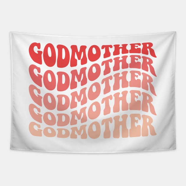 Godmother Retro wavy Tapestry by LemonBox