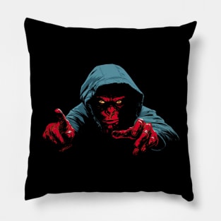 Monkey stalker Pillow