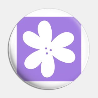 Flower Outline - lilac Pin