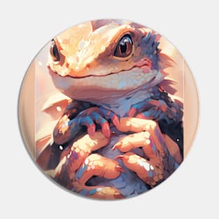 For freedom! Bearded dragon Pin