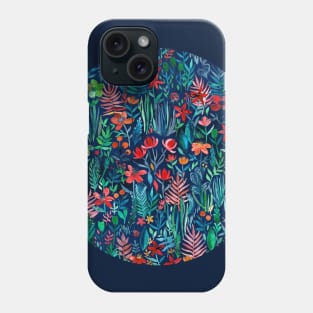 Tropical Ink - a watercolor garden Phone Case