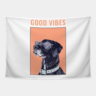 Good Vibes Cool Dog Tapestry