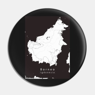 Borneo Indonesia Island Map Pin