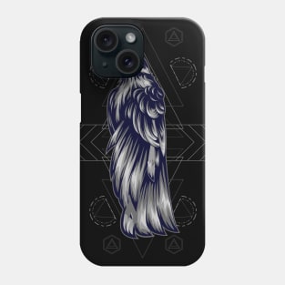 crow skull death Phone Case