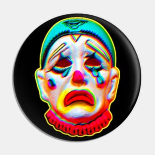 Crying Clown Mask Pin