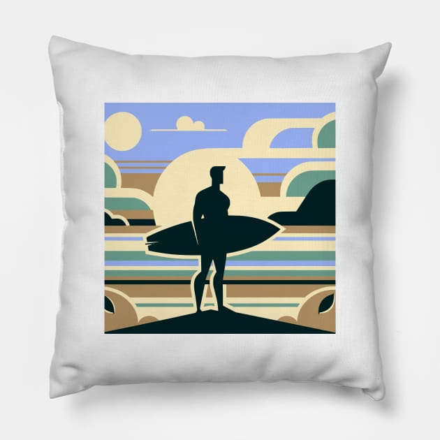 Beach Ready Pillow by Silly Mango Shop