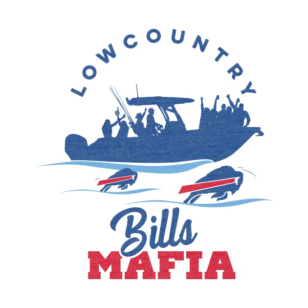 Bills Mafia...By Land, By Air, By Sea - White by Lowcountry Bills Mafia