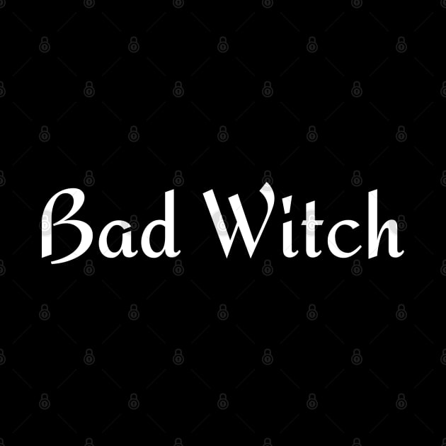 Bad Witch. Minimalistic Halloween Design. Simple Halloween Costume Idea by That Cheeky Tee