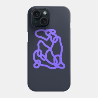 Henri Matisse blue nude line art print Phone Case