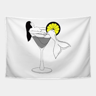 Mermaid Martini Tapestry