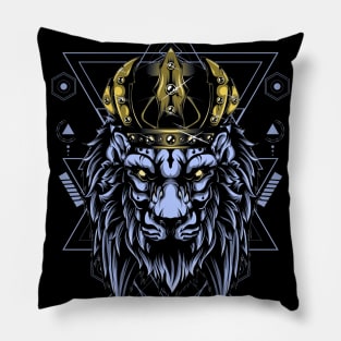 Geometric Lion Pillow