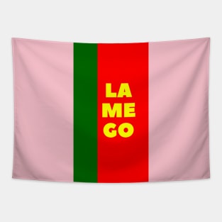 Lamego in Portuguese Flag Colors Vertical Tapestry