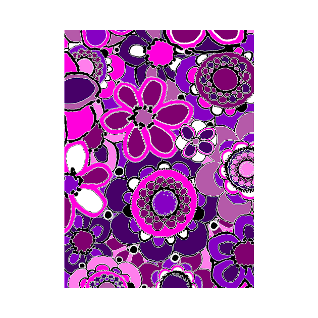 Pink and Purple Flower Pattern by CTWuellner