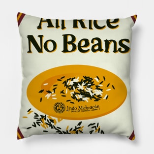 All Rice No Beans Logo Pillow