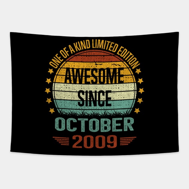 13 Year Old 13th Birthday Design for October 2009 born Limited Edition Legend BDay Gift Tapestry by sufian