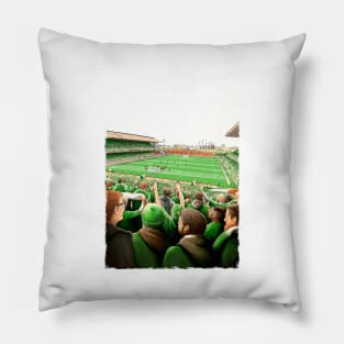 Ireland v The Netherlands 2001 Lansdowne Road - Ireland Football Artwork Pillow