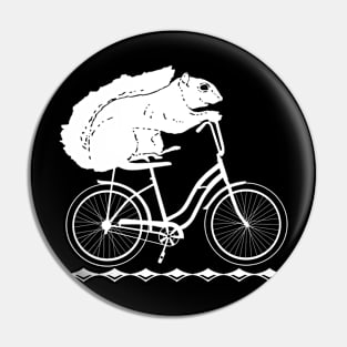 Squirrel Biker Pin