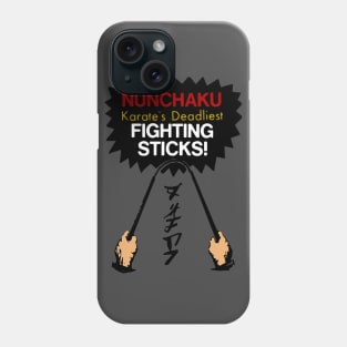 Vintage Nunchuk Fighting Sticks Phone Case