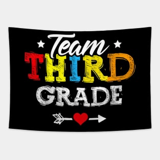 Team Third Grade Teacher Student Kids Back To School Tapestry